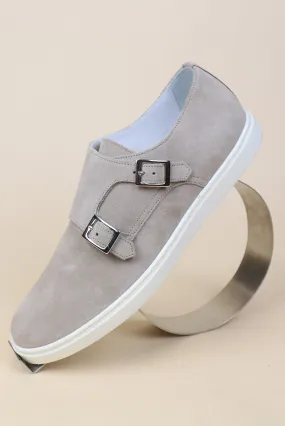 The Jaxon in Taupe Suede Monk Strap The Jaxon in Taupe Suede Monk Strap